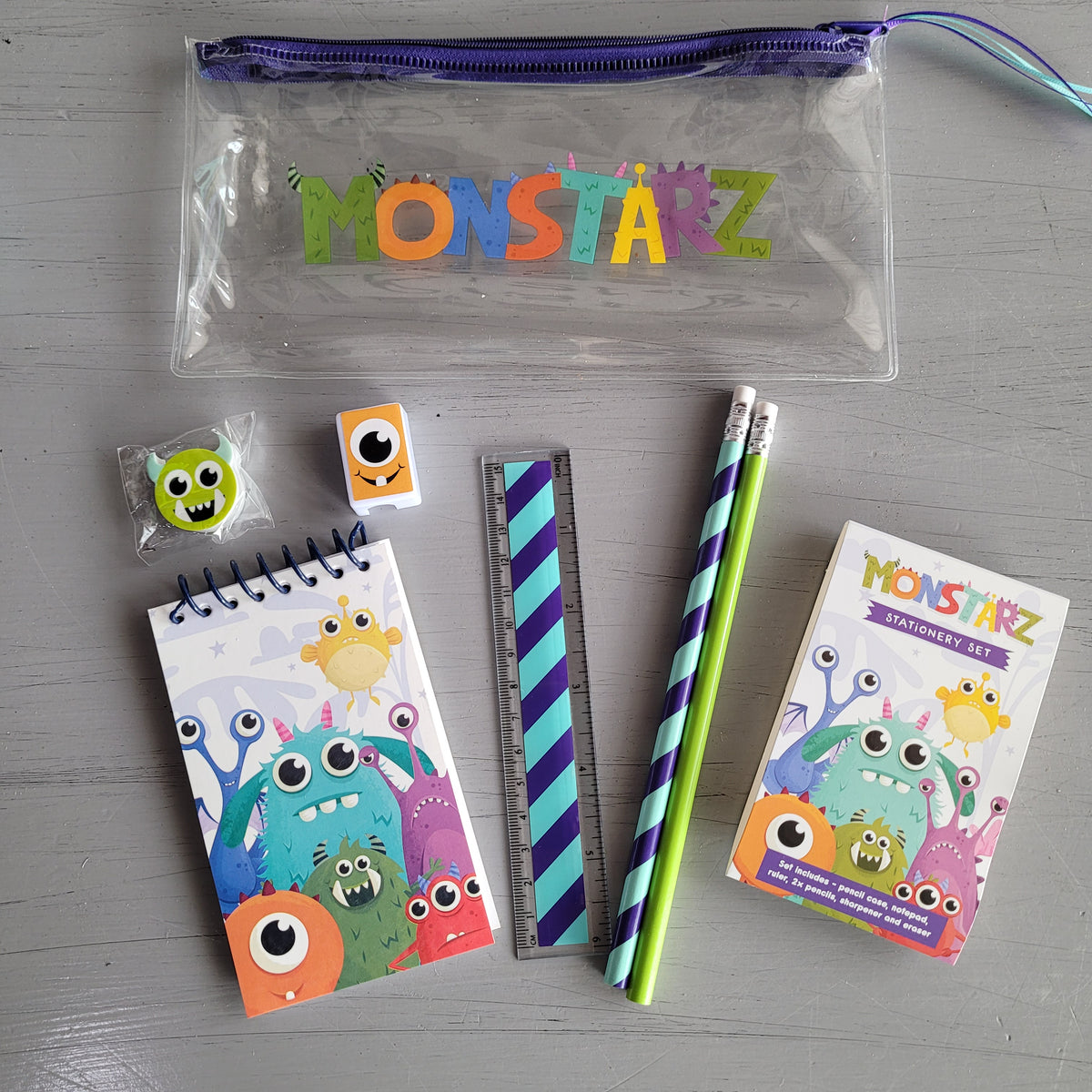 7 Piece Monster Stationary Set – Monsters on Main