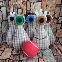 Plaid Monster Bowling Game Set