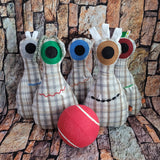 Plaid Monster Bowling Game Set