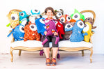 Nitia Musico with her cute plush monsters at Monsters on Main in Denison, TX