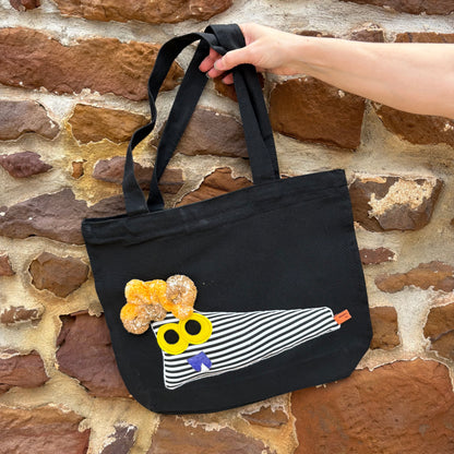 Black Canvas Tote Bag