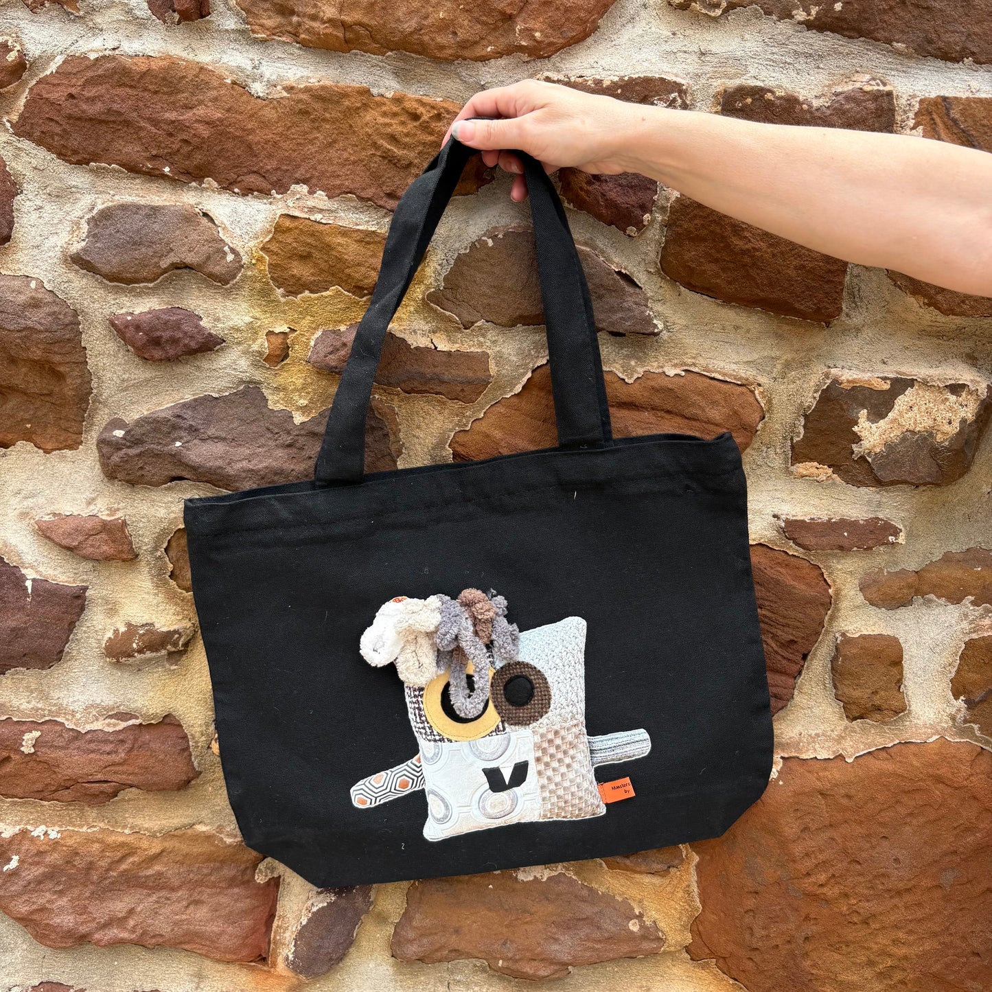 Black Canvas Tote Bag