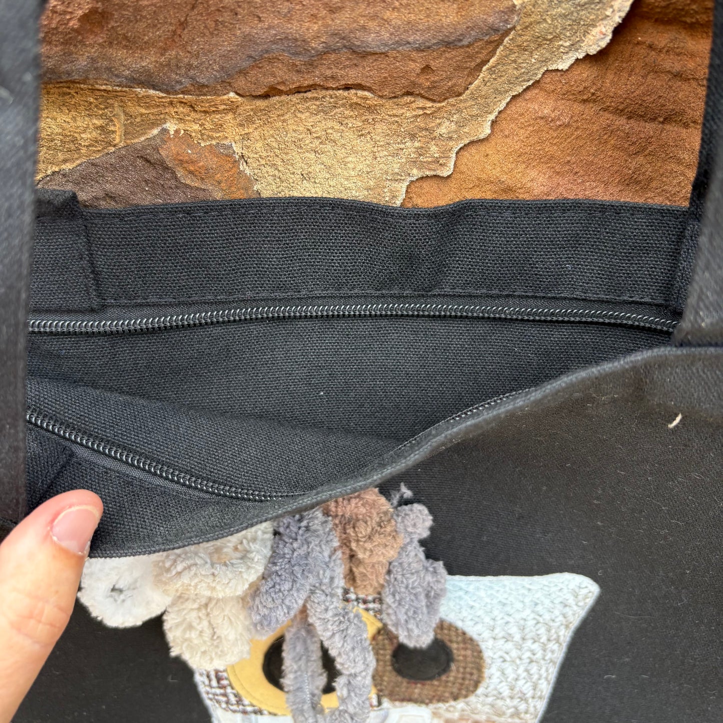 Black Canvas Tote Bag