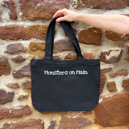 Black Canvas Tote Bag