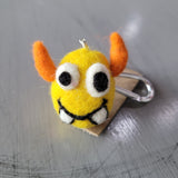 Hand-Felted Monster Key Chains