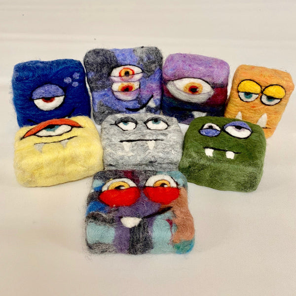Group of soap monsters
