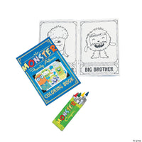 Monster Activity Book with Crayons